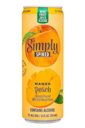 Simply Spiked Lemonade: Simply-12oz-2023-SpikedPeach-Mango-Front