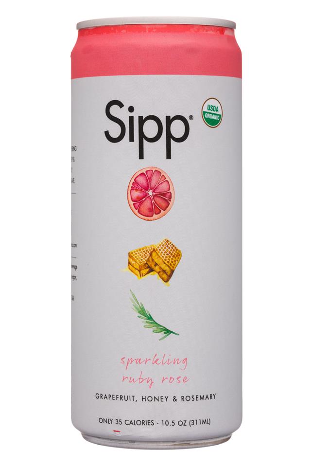 Sipp: Sipp-11oz-Sparkling-RubyRose-Front