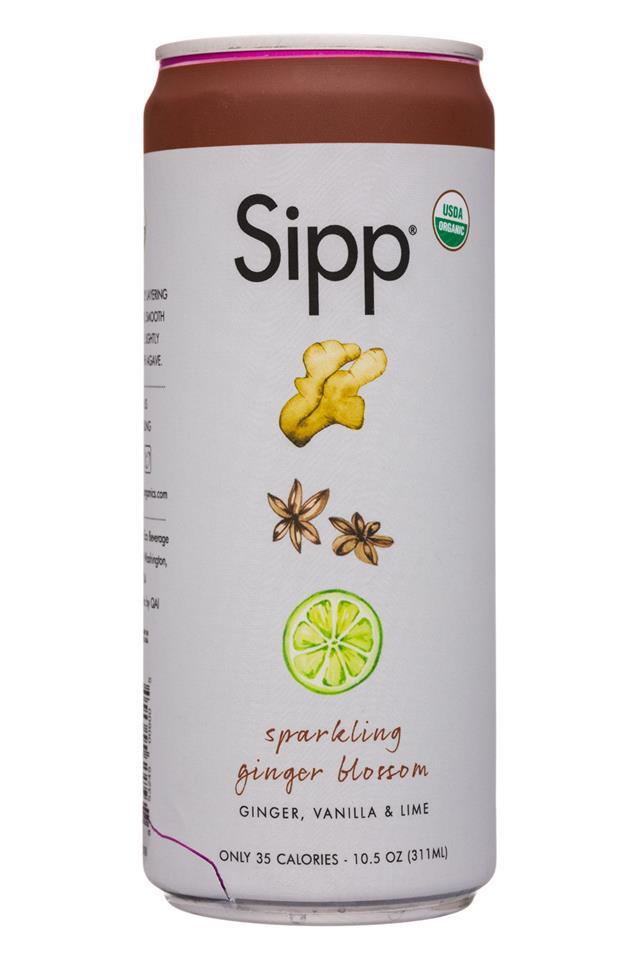 Sipp: Sipp-11oz-Sparkling-GingerBlossom-Front