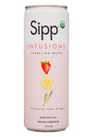 Sipp: Sipp-12oz-Infusions-SparklingWater-StrawbLemonThyme-Front