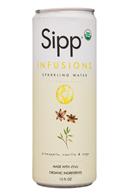 Sipp: Sipp-12oz-Infusions-SparklingWater-PineappleVanillaSage-Front