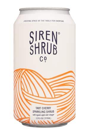 Siren Shrub Co.: SirenShrubCo-12oz-2023-SparklingShrub-TartCherry-Front
