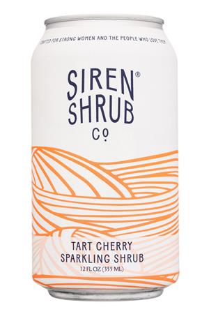 Siren Shrub Co.: SirenShrubCo-12oz-2021-TartCherrySparklingShrub-Front