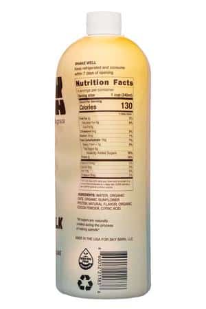 Sky Barn: SkyBarn-32oz-2025-OatMilk-Choc-Facts