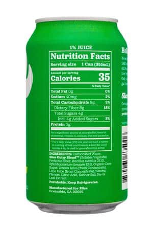 Slice Soda: Slice-12oz-2024-HealthySoda-LemonLime-Facts