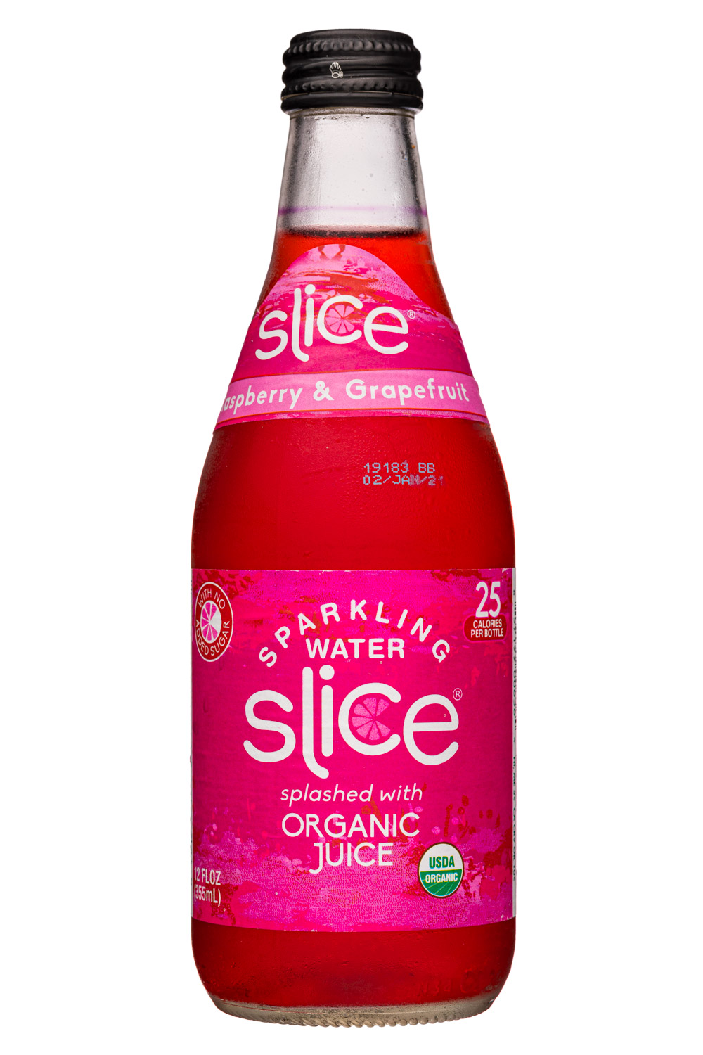 Raspberry & Grapefruit Sparkling Water (bottle)