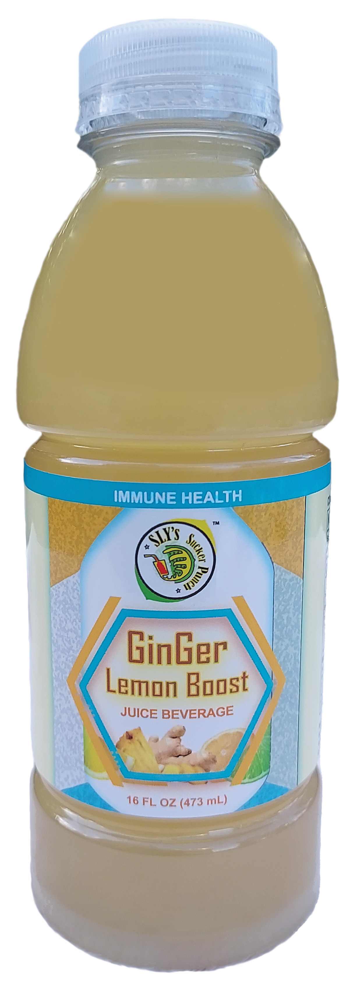 Sly's Sucker Punch: Photo of GinGer Lemon Boost - Juice Beverage - Sly's Sucker Punch (uploaded by company)