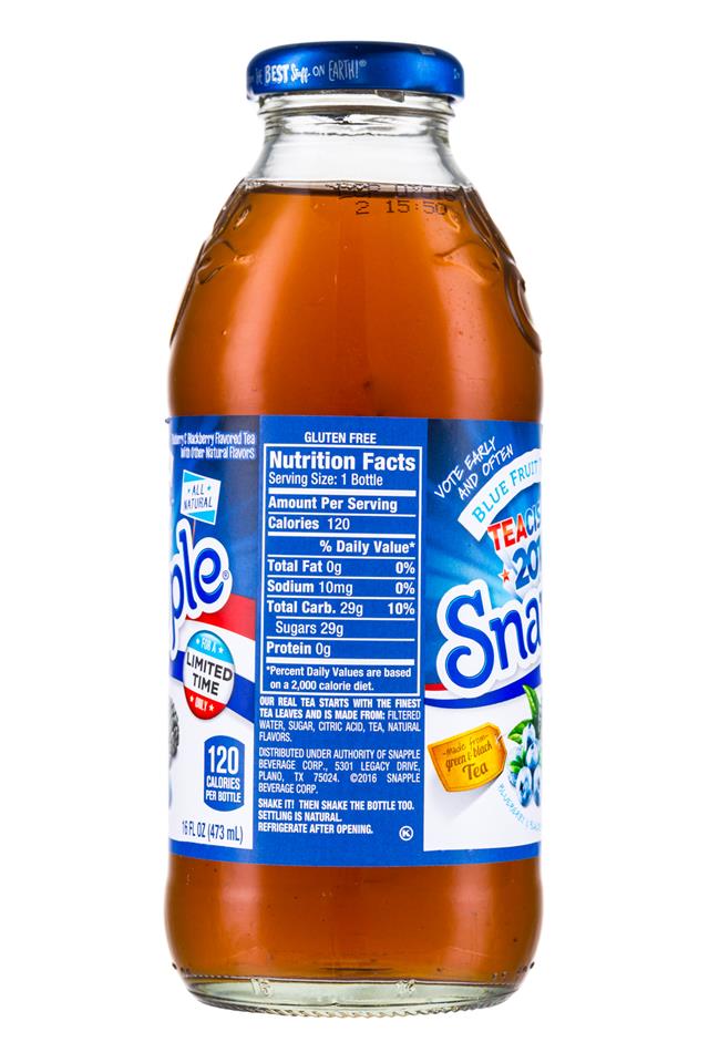 Snapple Teacision : Snapple-Teacision-2016-BlueFruit-Facts