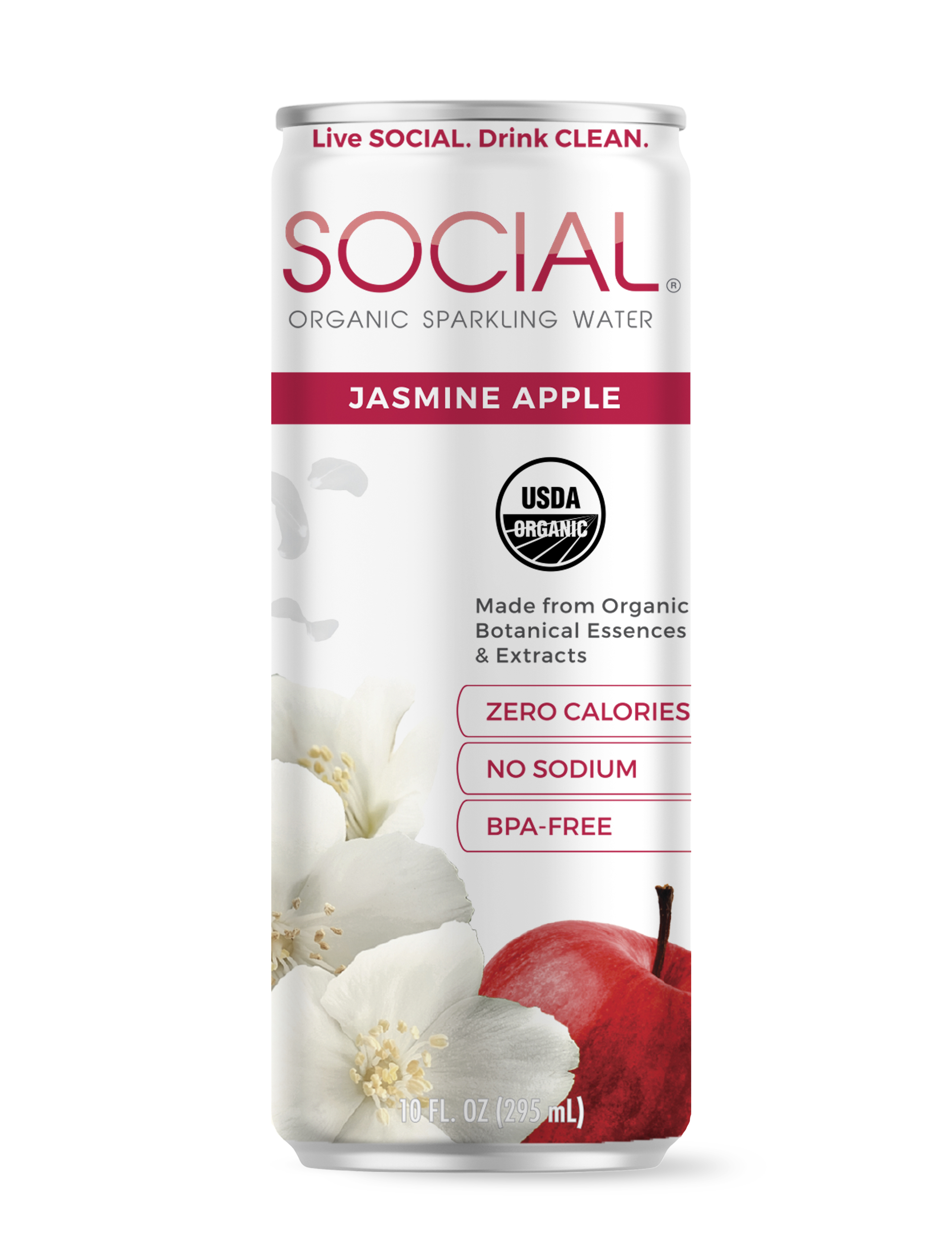 SOCIAL Jasmin Apple Sparkling Water
