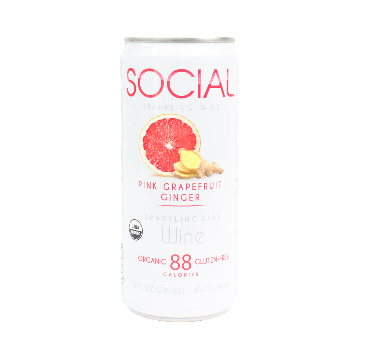 SOCIAL Sparkling: Pink Grapefruit Ginger