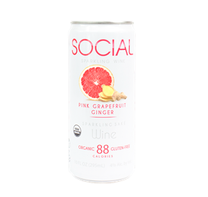 SOCIAL Sparkling: Pink Grapefruit Ginger