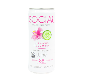 SOCIAL Sparkling: Hibiscus Cucumber