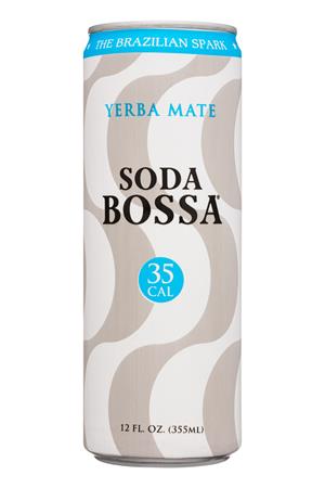 Soda Bossa: SodaBossa-12oz-2021-Soda-YerbaMate-Front