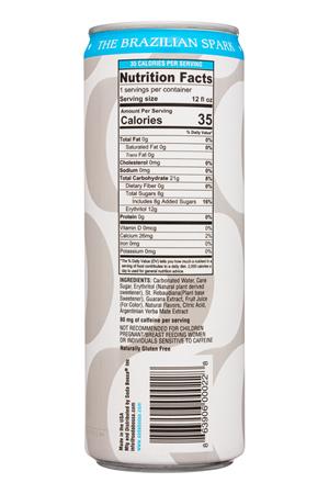 Soda Bossa: SodaBossa-12oz-2021-Soda-YerbaMate-Facts