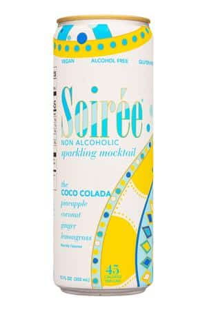 Soiree: Soiree-12oz-2023-Mocktail-CocoColada-Front