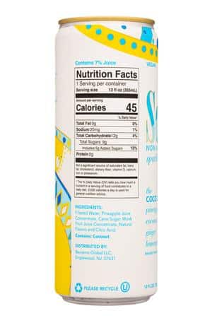 Soiree: Soiree-12oz-2023-Mocktail-CocoColada-Facts