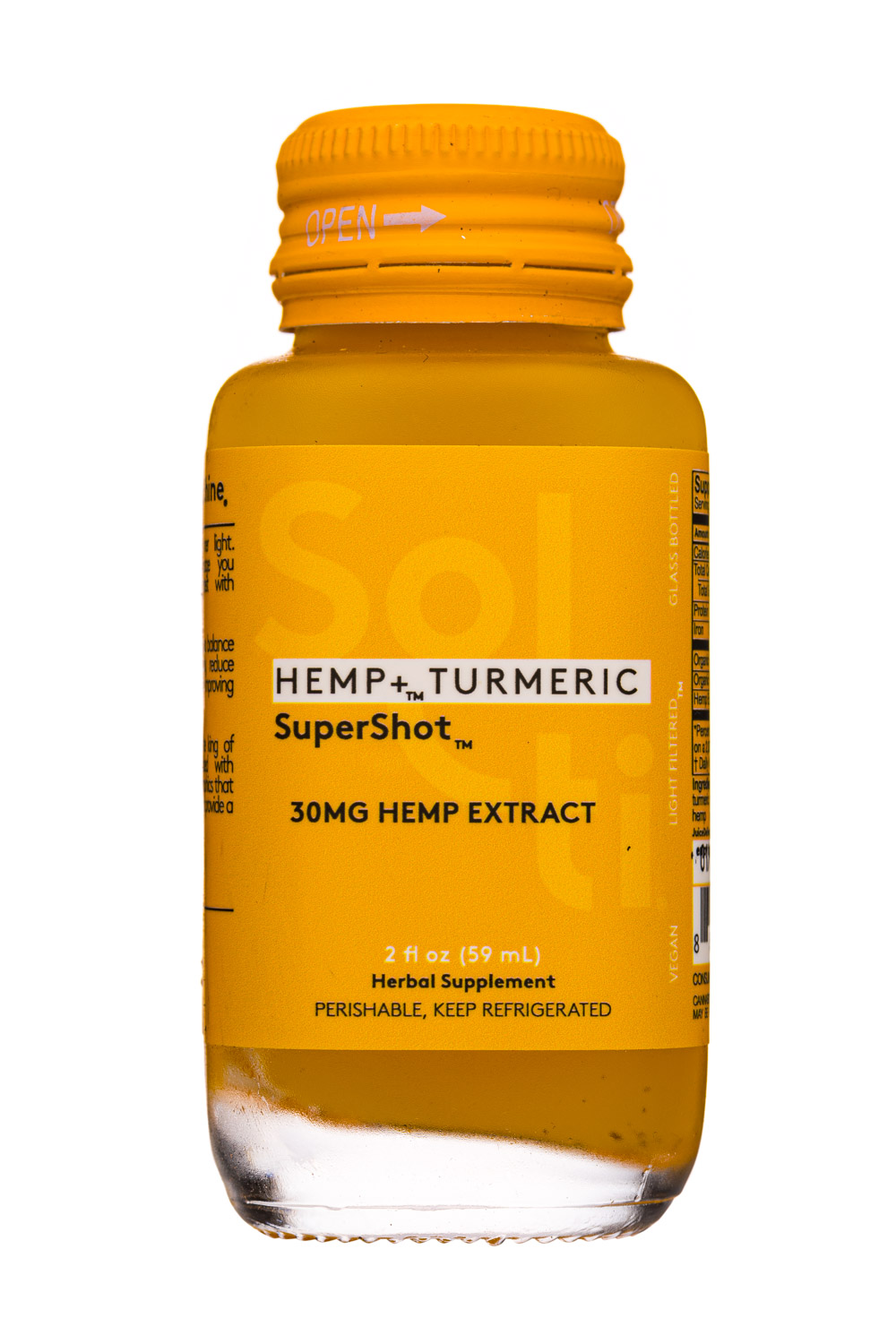 Sol-ti: Sol-2oz-Supershot-30mgHemp-HempTurmeric-Front