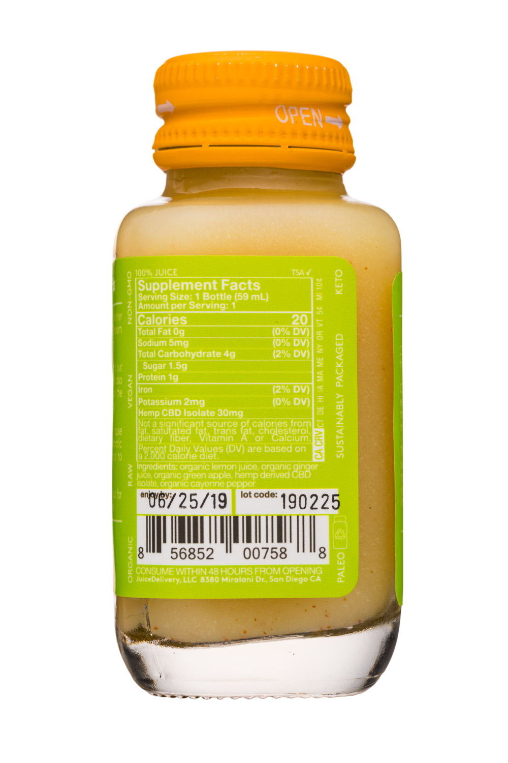 Sol-ti: SolTi-2oz-30mgCBD-WellnessShot-Ginger-Facts