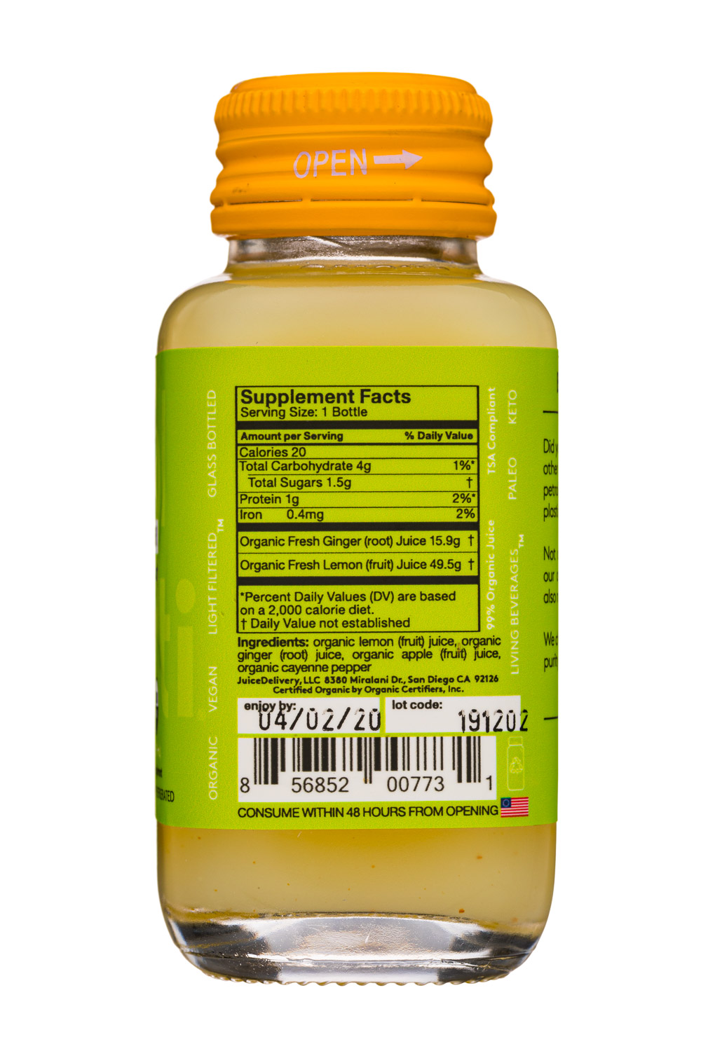 Sol-ti: SolTi-2oz-2020-Supershot-Ginger-Facts