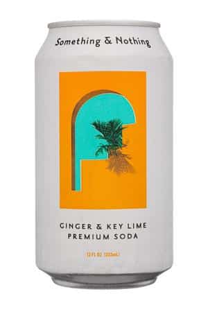 Something & Nothing: SomethingAndNothing-12oz-2025-Soda-GingerKeyLime-Front