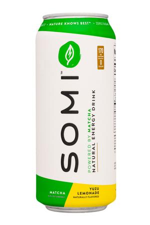 SOMI: Somi-16oz-2022-MatchaEnergy-YuzuLemonade-Front