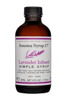Sonoma Syrup Co.: SonomaSyrupCo-4oz-SimpleSyrup-LavenderInfused-Front