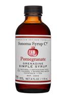 Sonoma Syrup Co.: SonomaSyrupCo-4oz-SimpleSyrup-Pomegranate-Front