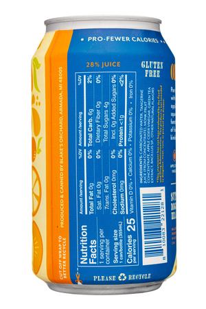 Sorta Pop: SortaPop-12oz-2023-ProbSoda-Tangerine-Facts
