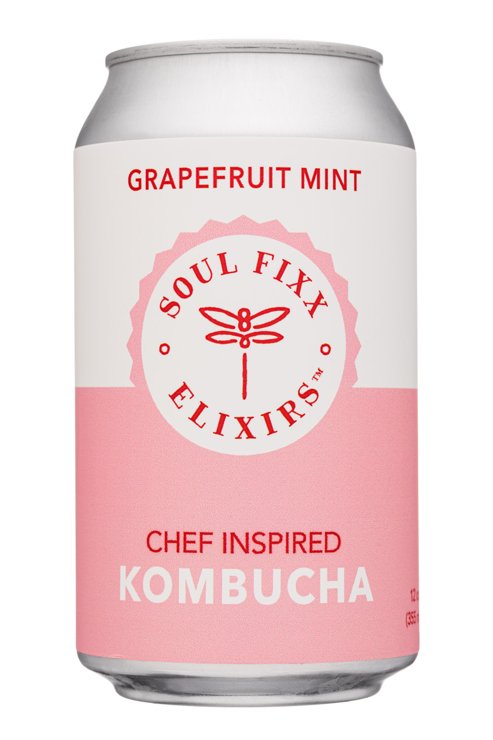 Soul Fixx Elixirs: SoulFixxElixers-12oz-2020-Kombucha-GrapefruitMint-Front
