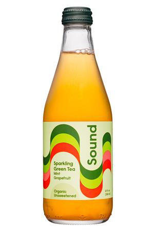 Sound Sparkling Tea: Sound-12oz-2021-Sparkling-GreenTea-MintGrape-Front