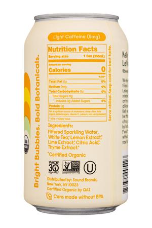 Sound Sparkling Tea: Sound-12oz-2022-SparklingWater-WhiteTea-LemonThyme-Facts