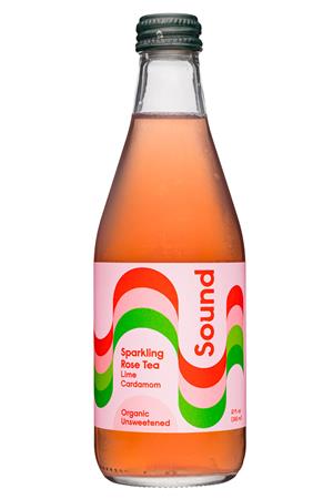 Sound Sparkling Tea: Sound-12oz-2021-Sparkling-RoseTea-LimeCard-Front