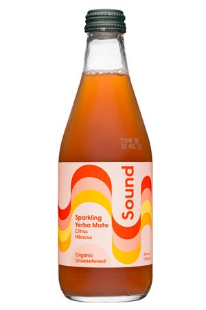 Sound Sparkling Tea: Sound-12oz-2021-Sparkling-YerbaMate-CitraHibiscus-Front