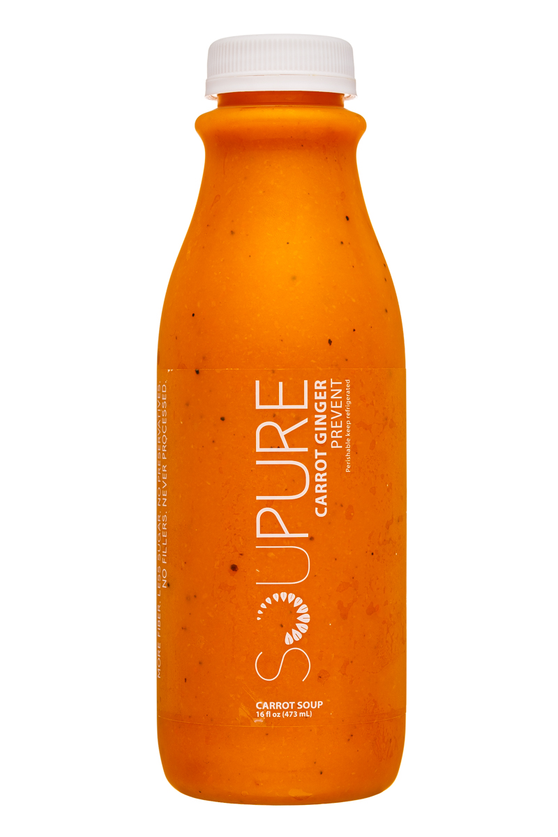 Soupure: Soupure-16oz-CarrotGinger-Prevent-Front