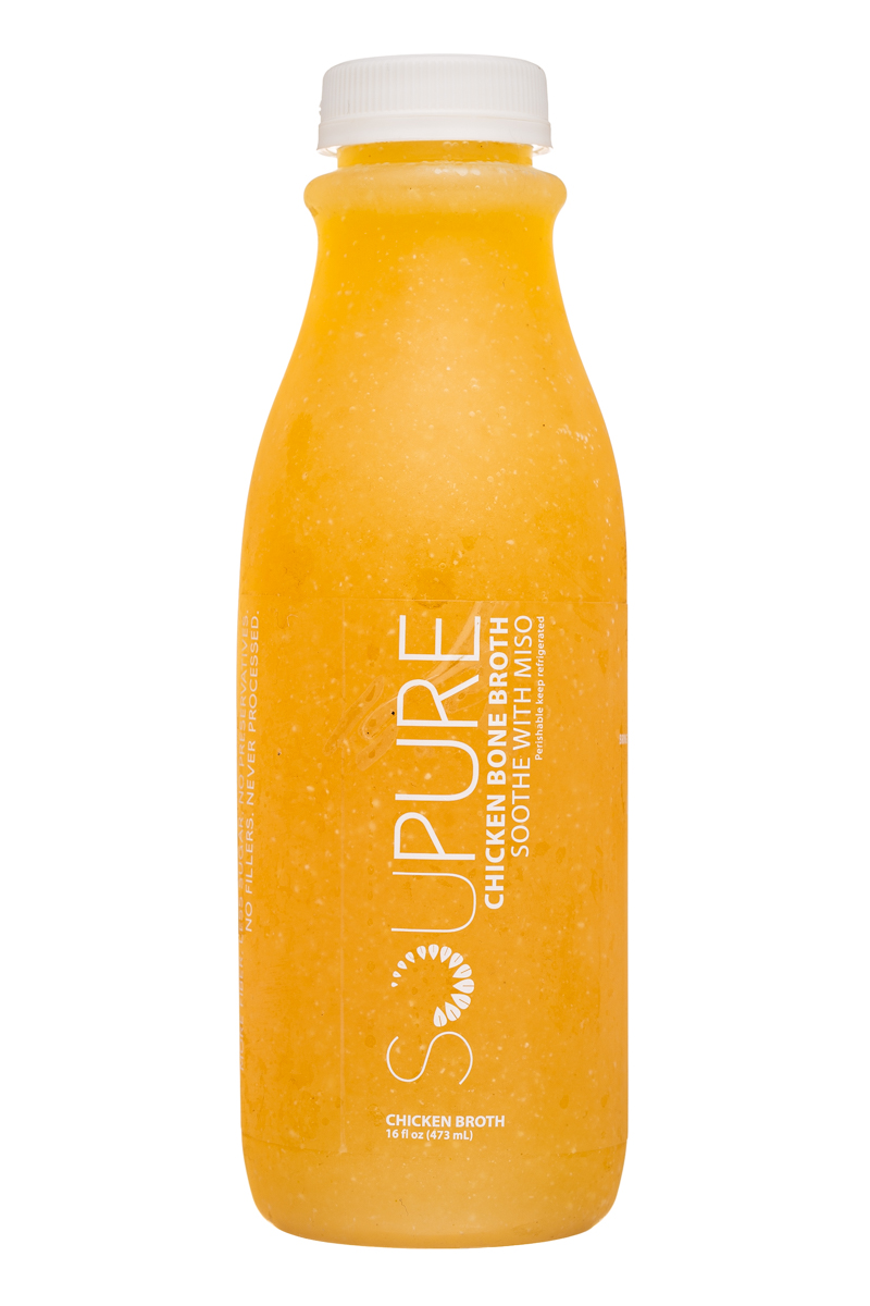 Soupure: Soupure-16oz-ChickenBroth-WithMiso-Front