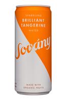 Sovány Beverage Company: Sovany-10oz-SparklingWater-BrilliantTangerine-Front