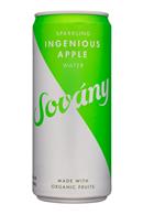 Sovány Beverage Company: Sovany-10oz-SparklingWater-IngeniousApple-Front