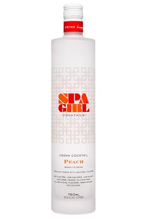 Spa Girl Cocktails: SpaGirl-750ml-2021-VodkaCocktail-Peach