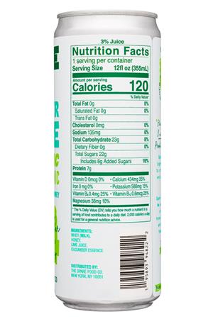 Spare Tonic: SpareFoodCo-12oz-2022-Tonic-Sparkling-CucumberLime-Facts
