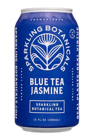 Rishi Tea & Botanicals: SparklingBotanicals-12oz-2023-BotanicalTea-BlueTeaJasmine-Front