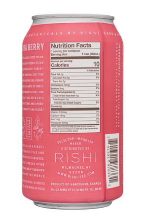 Rishi Tea & Botanicals: Rishi-12oz-2020-SparklingBotanicals-SchisandraBerry-Facts