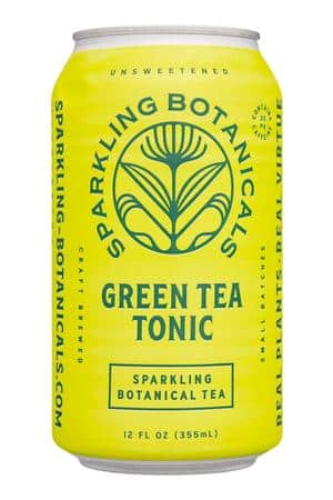 Rishi Tea & Botanicals: SparklingBotanicals-12oz-2023-BotanicalTea-GreenTeaTonic-Front