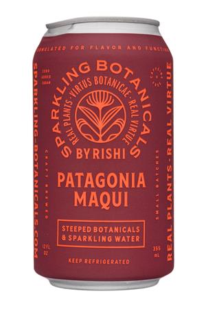 Rishi Tea & Botanicals: Rishi-12oz-2020-SparklingBotanicals-PatagoniaMaqui-Front