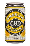 Sparkling CBD : SparklingCBD-12oz-Lemonade-Front