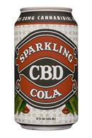 Sparkling CBD : SparklingCBD-12oz-Cola-Front