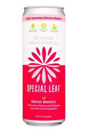 Special Leaf: SpecialLeaf-12oz-2023-OliveIcedTea-HibiscusBlueb-Front