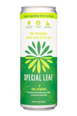 Special Leaf: SpecialLeaf-12oz-2023-OliveIcedTea-Original-Front