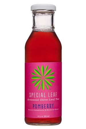 Special Leaf: SpecialLeaf-12oz-2020-OliveLeafTea-Pomberry-Front