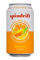 Spindrift: Spindrift-SparklingWater-12oz-OrangeMango-Front