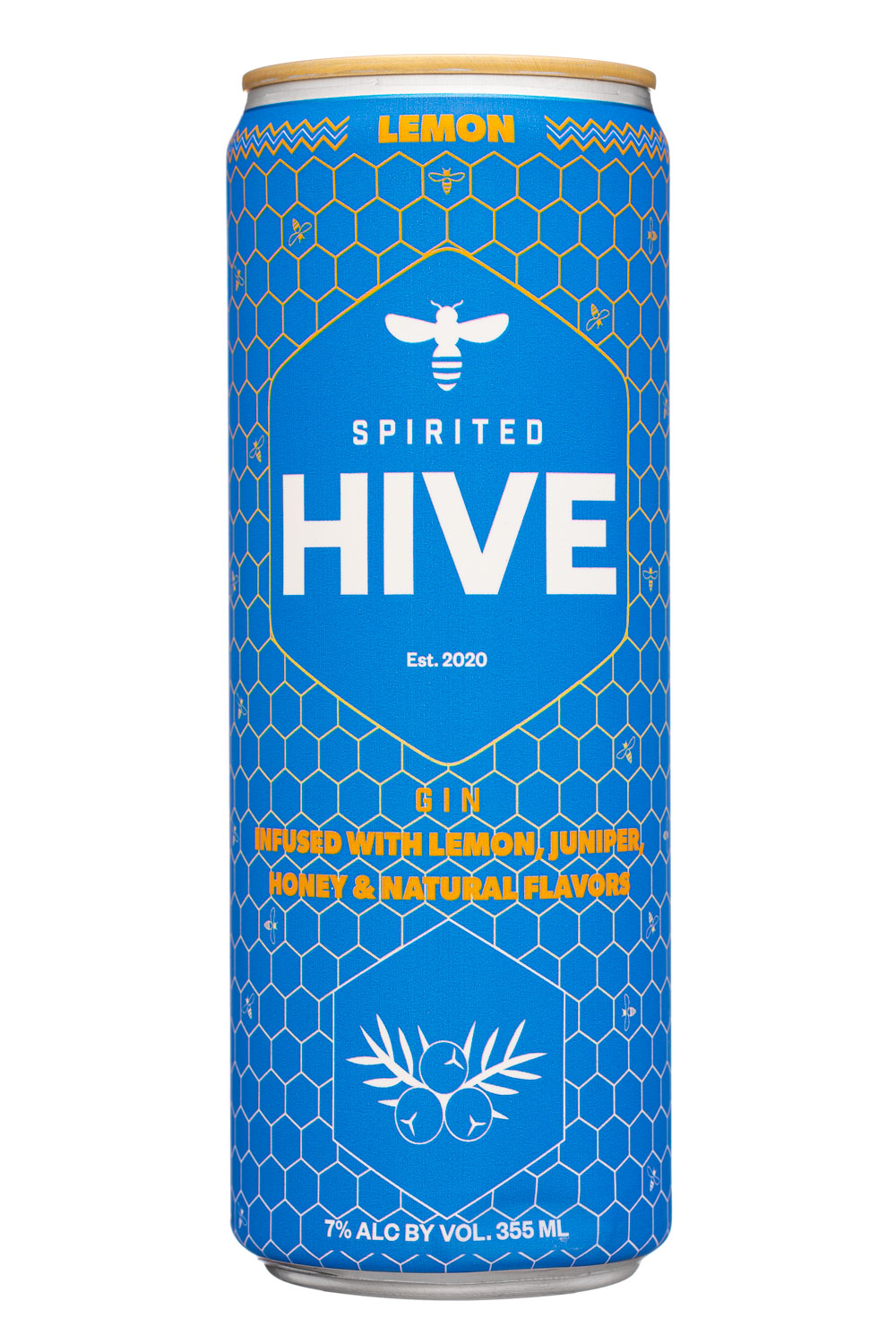 Spirited Hive: SpiritedHive-355ml-2022-Gin-Lemon